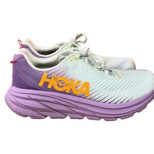 Hoka One One Women's Rincon 3 Running Shoes Size 9.5B Mint Green Purple